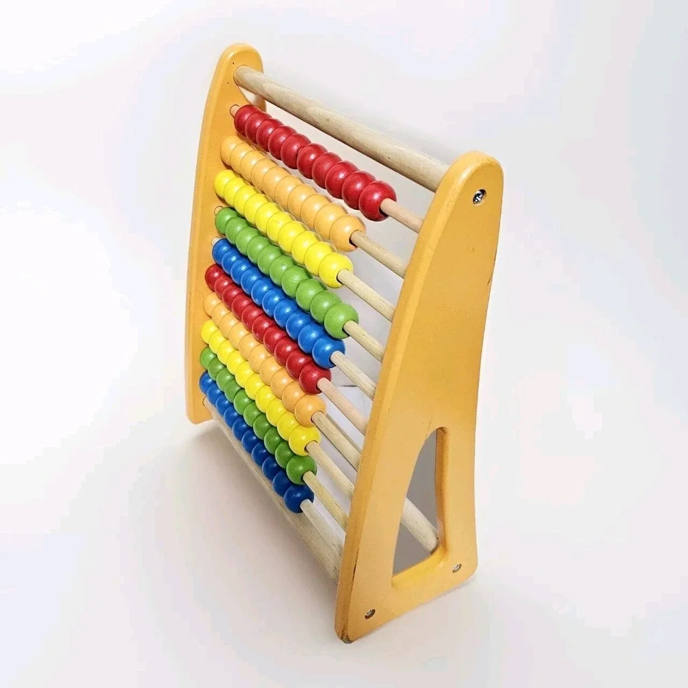 Pidoko Wooden Youth Abacus Yellow 12.5 
